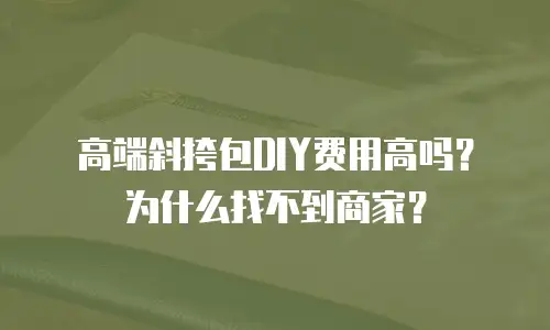 高端斜挎包DIY费用高吗？为什么找不到商家？