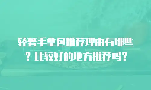 轻奢手拿包推荐理由有哪些？比较好的地方推荐吗？