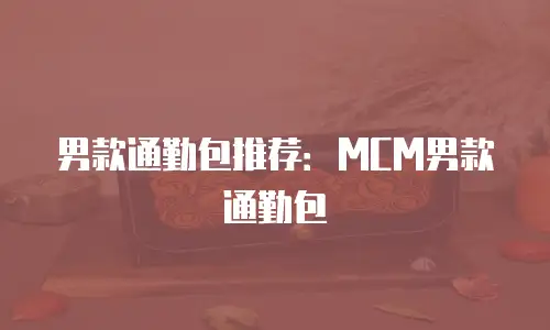 男款通勤包推荐：MCM男款通勤包