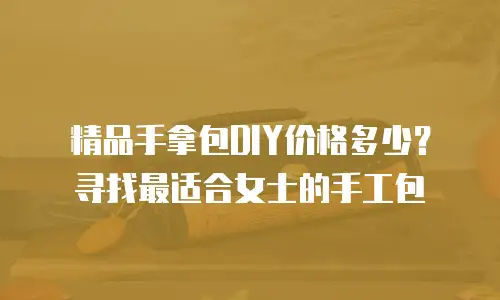 精品手拿包DIY价格多少？寻找最适合女士的手工包