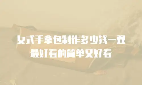 女式手拿包制作多少钱一双最好看的简单又好看