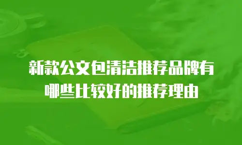 新款公文包清洁推荐品牌有哪些比较好的推荐理由
