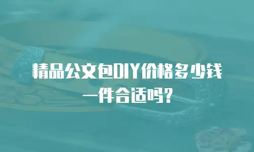 精品公文包DIY价格多少钱一件合适吗？