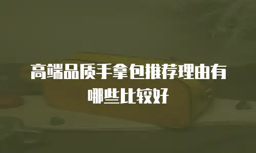 高端品质手拿包推荐理由有哪些比较好