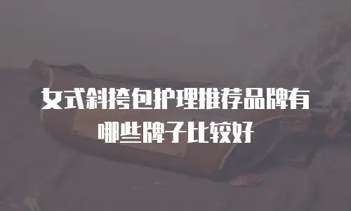 女式斜挎包护理推荐品牌有哪些牌子比较好