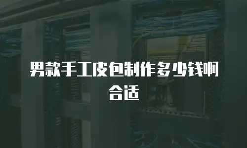 男款手工皮包制作多少钱啊合适
