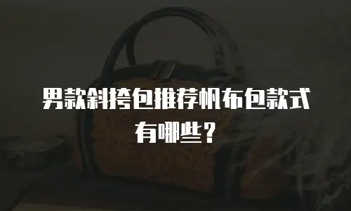 男款斜挎包推荐帆布包款式有哪些？
