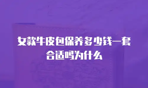女款牛皮包保养多少钱一套合适吗为什么