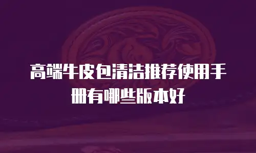 高端牛皮包清洁推荐使用手册有哪些版本好