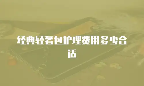 经典轻奢包护理费用多少合适