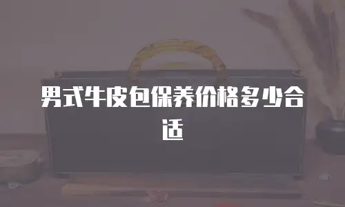 男式牛皮包保养价格多少合适