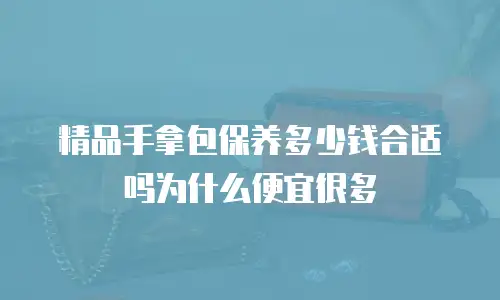 精品手拿包保养多少钱合适吗为什么便宜很多