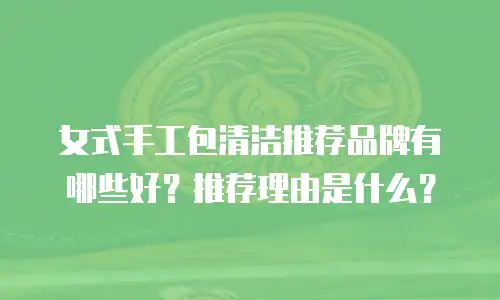 女式手工包清洁推荐品牌有哪些好？推荐理由是什么？