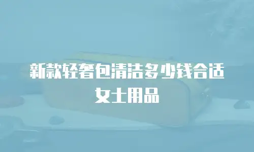 新款轻奢包清洁多少钱合适女士用品