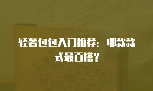 轻奢包包入门推荐：哪款款式最百搭？