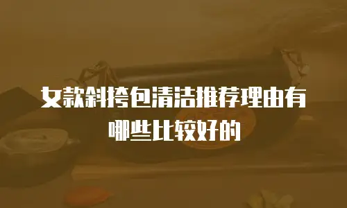 女款斜挎包清洁推荐理由有哪些比较好的