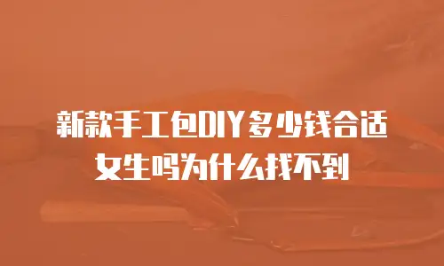 新款手工包DIY多少钱合适女生吗为什么找不到