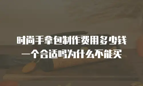 时尚手拿包制作费用多少钱一个合适吗为什么不能买