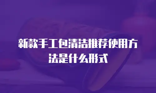 新款手工包清洁推荐使用方法是什么形式