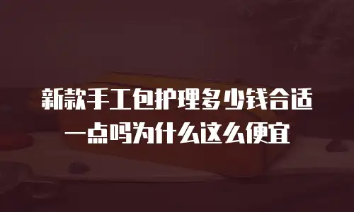 新款手工包护理多少钱合适一点吗为什么这么便宜