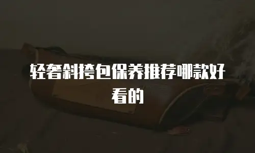 轻奢斜挎包保养推荐哪款好看的