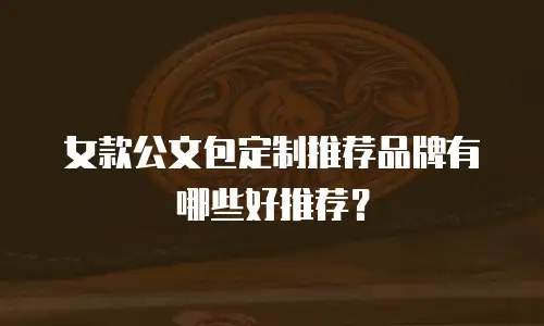 女款公文包定制推荐品牌有哪些好推荐？