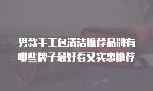 男款手工包清洁推荐品牌有哪些牌子最好看又实惠推荐
