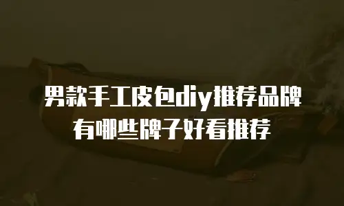 男款手工皮包diy推荐品牌有哪些牌子好看推荐