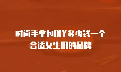时尚手拿包DIY多少钱一个合适女生用的品牌