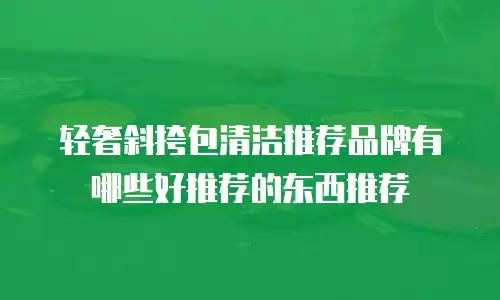 轻奢斜挎包清洁推荐品牌有哪些好推荐的东西推荐
