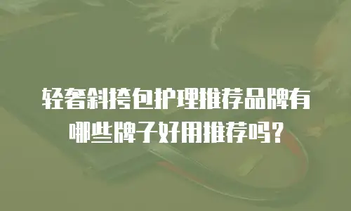 轻奢斜挎包护理推荐品牌有哪些牌子好用推荐吗？