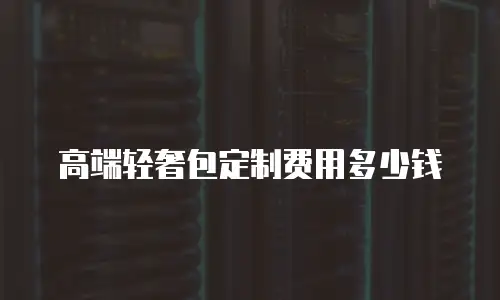 高端轻奢包定制费用多少钱
