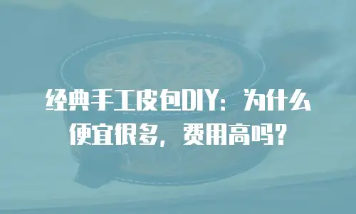 经典手工皮包DIY：为什么便宜很多，费用高吗？