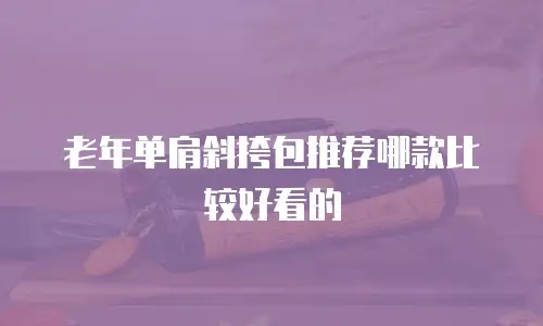 老年单肩斜挎包推荐哪款比较好看的