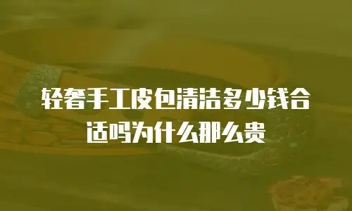 轻奢手工皮包清洁多少钱合适吗为什么那么贵