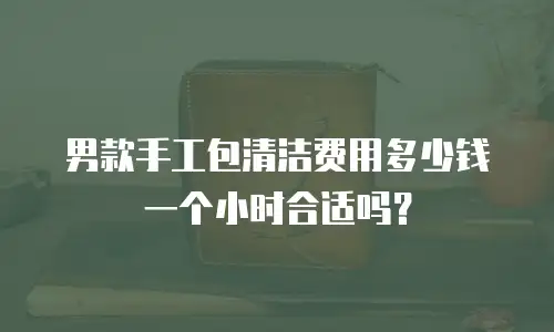 男款手工包清洁费用多少钱一个小时合适吗？