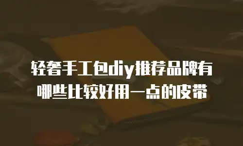 轻奢手工包diy推荐品牌有哪些比较好用一点的皮带