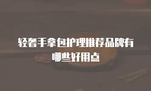 轻奢手拿包护理推荐品牌有哪些好用点