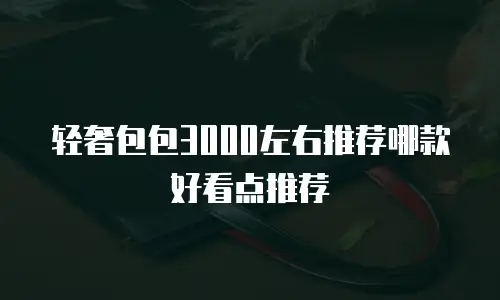 轻奢包包3000左右推荐哪款好看点推荐