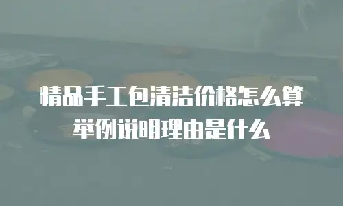 精品手工包清洁价格怎么算举例说明理由是什么