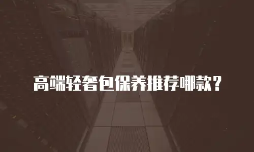 高端轻奢包保养推荐哪款？