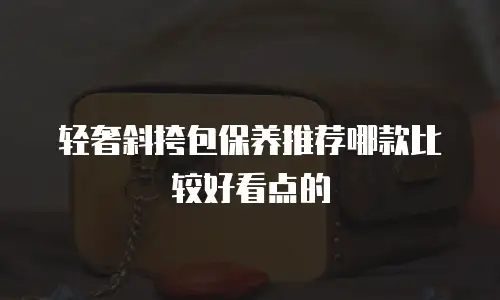 轻奢斜挎包保养推荐哪款比较好看点的