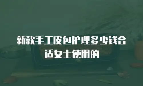 新款手工皮包护理多少钱合适女士使用的