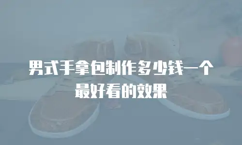 男式手拿包制作多少钱一个最好看的效果