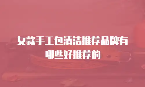 女款手工包清洁推荐品牌有哪些好推荐的