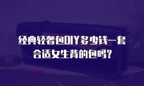 经典轻奢包DIY多少钱一套合适女生背的包吗？