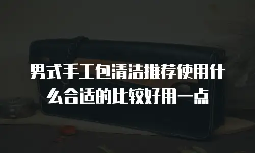 男式手工包清洁推荐使用什么合适的比较好用一点