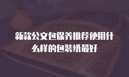 新款公文包保养推荐使用什么样的包装纸最好