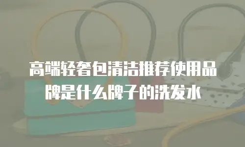 高端轻奢包清洁推荐使用品牌是什么牌子的洗发水