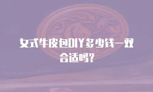 女式牛皮包DIY多少钱一双合适吗？